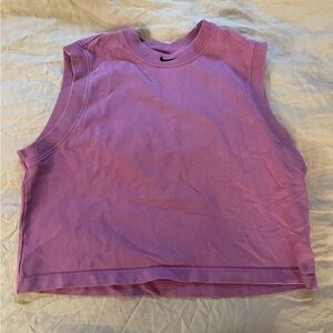 Nike Cropped Tank Top Purple Size Medium